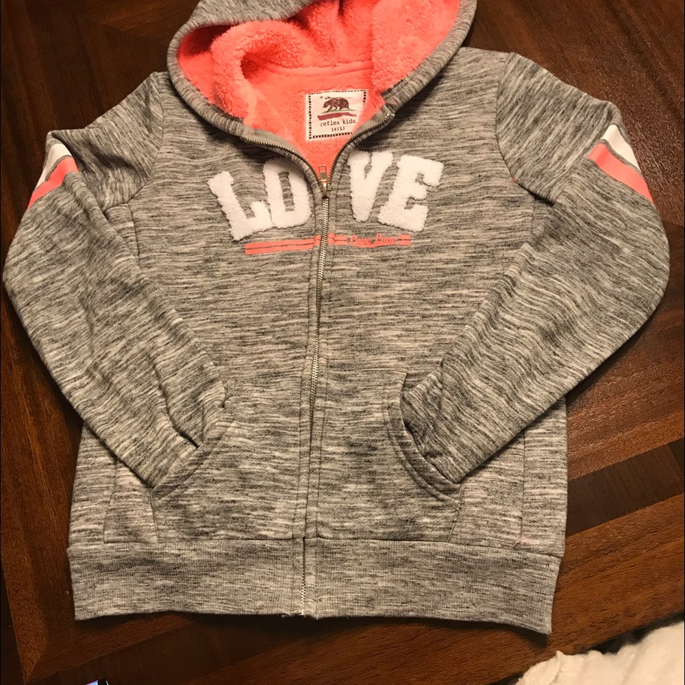 3/$20 Girls zip up sweater